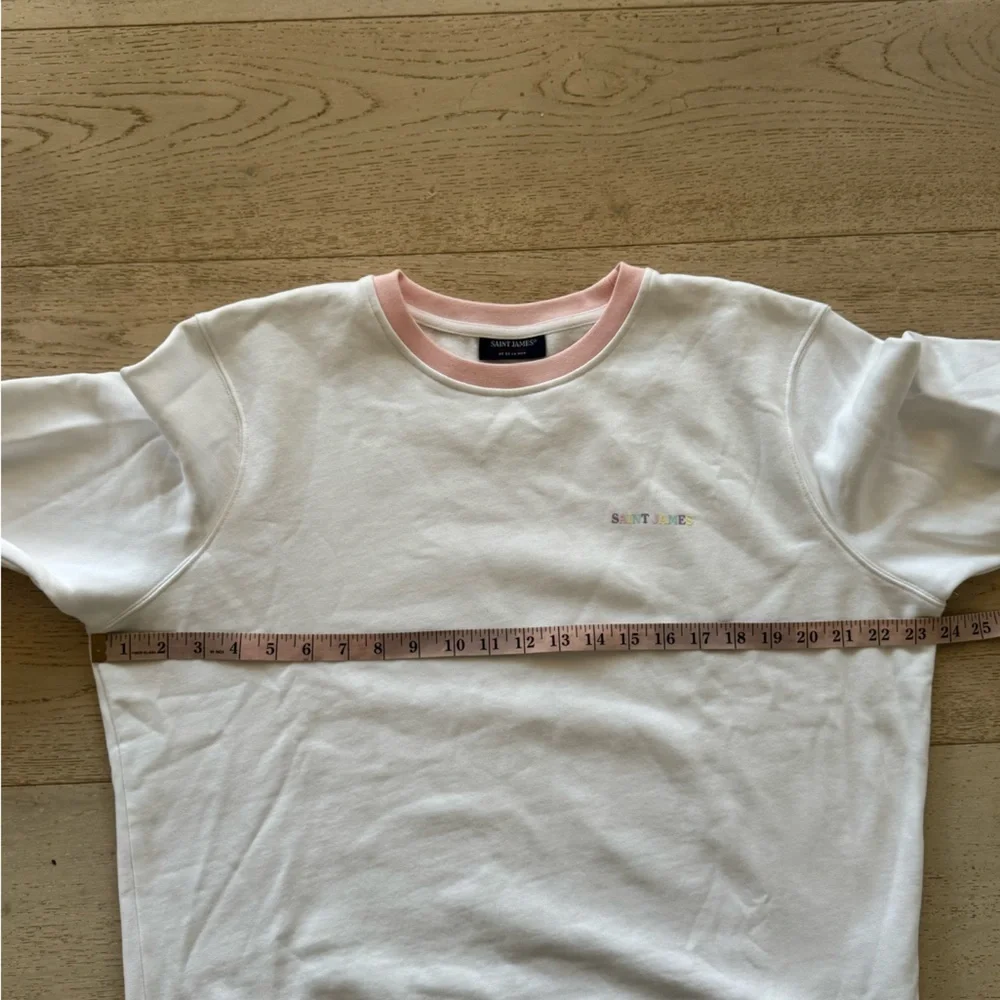 NEW nwot SAINT JAMES Perla sweatshirt multi stripes 12